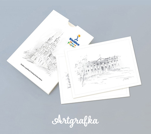 Komplet pocztówek „Siedlce w grafikach Andreja Duhovnikova”